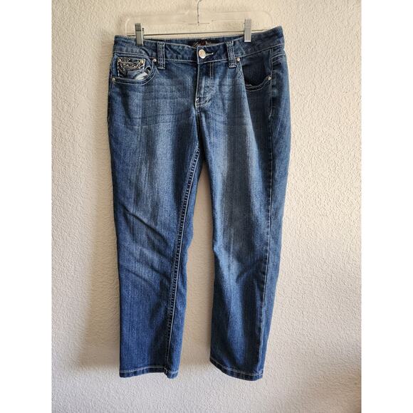 Love Indigo Women's Sexy Denim Capris 8 - Picture 1 of 7